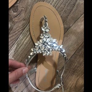 David’s Bridal Rhinestone Wedding Sandals